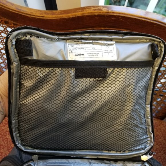 Working Koolatron D13 Soft Nylon Electric Cooler Hot Cold Dark Grey 12V Car Plug - Picture 7 of 9